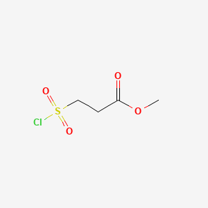 Methyl 3-(chlorosulfonyl)propanoate chemical structure (CAS 15441-07-3)