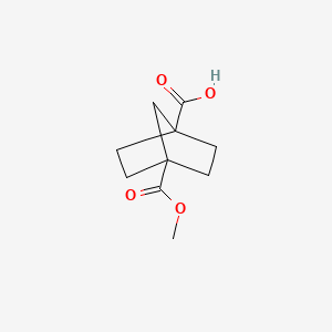 4-(Methoxycarbonyl)bicyclo[2.2.1]heptane-1-carboxylic acid chemical structure (CAS 15448-77-8)