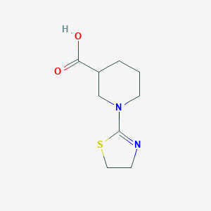 1-(4,5-Dihydrothiazol-2-yl)piperidine-3-carboxylic acid chemical structure (CAS 1544881-79-9)