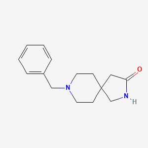 8-Benzyl-2,8-diazaspiro[4.5]decan-3-one chemical structure (CAS 154495-69-9)