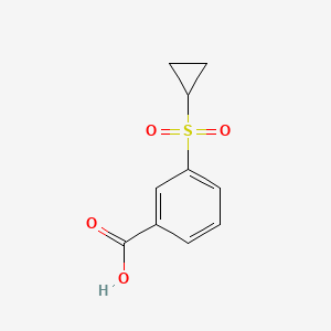 3-(Cyclopropylsulfonyl)benzoic acid chemical structure (CAS 1545157-36-5)