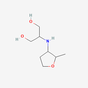 2-((2-Methyltetrahydrofuran-3-yl)amino)propane-1,3-diol chemical structure (CAS 1545303-15-8)