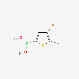 (4-Bromo-5-methylthiophen-2-yl)boronic acid chemical structure (CAS 154566-69-5)