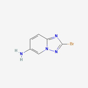 2-Bromo-[1,2,4]triazolo[1,5-a]pyridin-6-amine chemical structure (CAS 1545675-28-2)