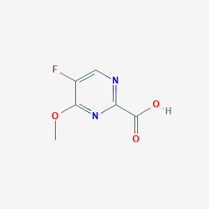 5-Fluoro-4-methoxypyrimidine-2-carboxylic acid chemical structure (CAS 1545825-63-5)