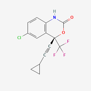 (S)-6-Chloro-4-(cyclopropylethynyl)-4-(trifluoromethyl)-1H-benzo[d][1,3]oxazin-2(4H)-one chemical structure (CAS 154598-52-4)