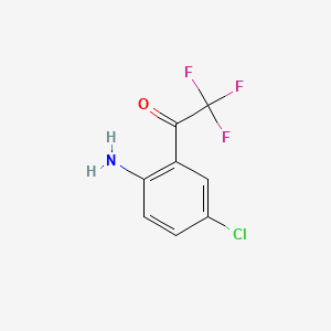 1-(2-Amino-5-chlorophenyl)-2,2,2-trifluoroethanone chemical structure (CAS 154598-53-5)