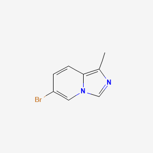 6-Bromo-1-methylimidazo[1,5-a]pyridine chemical structure (CAS 1546280-79-8)