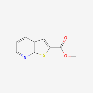 Methyl thieno[2,3-b]pyridine-2-carboxylate chemical structure (CAS 154650-88-1)