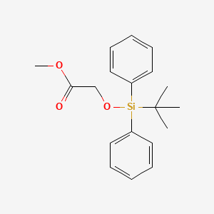 Methyl 2-((tert-butyldiphenylsilyl)oxy)acetate chemical structure (CAS 154698-92-7)