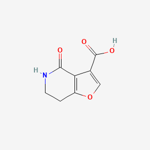 4-Oxo-4,5,6,7-tetrahydrofuro[3,2-c]pyridine-3-carboxylic acid chemical structure (CAS 1547038-31-2)