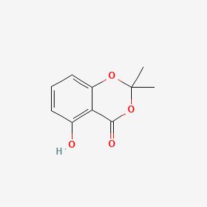 5-Hydroxy-2,2-dimethyl-4H-benzo[d][1,3]dioxin-4-one chemical structure (CAS 154714-19-9)