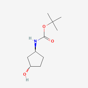 tert-Butyl ((1S,3S)-3-hydroxycyclopentyl)carbamate chemical structure (CAS 154737-89-0)
