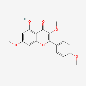 5-Hydroxy-3,7-dimethoxy-2-(4-methoxyphenyl)-4H-chromen-4-one chemical structure (CAS 15486-34-7)