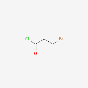 3-Bromopropanoyl chloride chemical structure (CAS 15486-96-1)