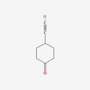 4-Ethynylcyclohexanone chemical structure (CAS 1549050-50-1)