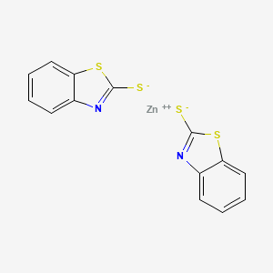 2-Mercaptobenzothiazolezincsalt chemical structure (CAS 155-04-4)