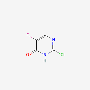 2-Chloro-5-fluoropyrimidin-4-one chemical structure (CAS 155-12-4)