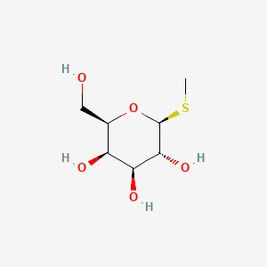 (2R,3R,4S,5R,6S)-2-(Hydroxymethyl)-6-(methylthio)tetrahydro-2H-pyran-3,4,5-triol chemical structure (CAS 155-30-6)