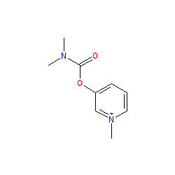 3-((Dimethylcarbamoyl)oxy)-1-methylpyridin-1-ium chemical structure (CAS 155-97-5)