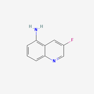 3-Fluoroquinolin-5-amine chemical structure (CAS 155014-05-4)