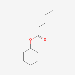 Cyclohexyl pentanoate chemical structure (CAS 1551-43-5)
