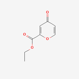 Ethyl 4-oxo-4H-pyran-2-carboxylate chemical structure (CAS 1551-45-7)