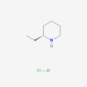 (R)-2-Ethylpiperidine hydrochloride chemical structure (CAS 155106-15-3)