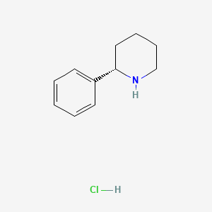 (S)-2-Phenylpiperidine hydrochloride chemical structure (CAS 155106-18-6)