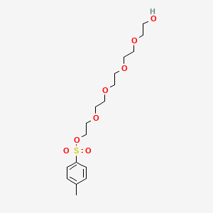 14-Hydroxy-3,6,9,12-tetraoxatetradecyl 4-methylbenzenesulfonate chemical structure (CAS 155130-15-7)
