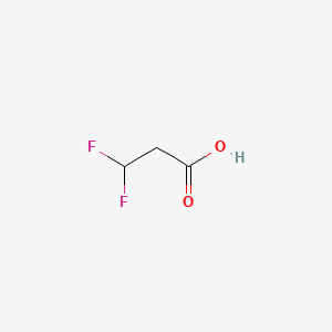 3,3-Difluoropropanoic acid chemical structure (CAS 155142-69-1)