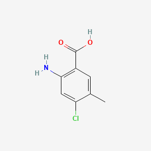 2-Amino-4-chloro-5-methylbenzoic acid chemical structure (CAS 155184-81-9)
