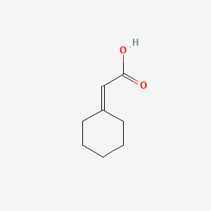 2-Cyclohexylideneacetic acid chemical structure (CAS 1552-91-6)