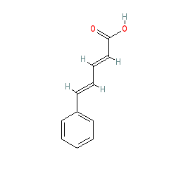 5-Phenylpenta-2,4-dienoic acid chemical structure (CAS 1552-94-9)