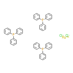 Dichlorotris(triphenylphosphino)ruthenium (II) chemical structure (CAS 15529-49-4)