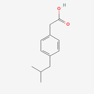 2-(4-Isobutylphenyl)acetic acid chemical structure (CAS 1553-60-2)