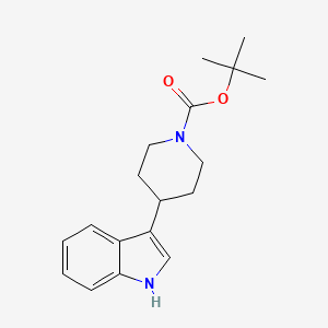 tert-Butyl 4-(1H-indol-3-yl)piperidine-1-carboxylate chemical structure (CAS 155302-28-6)
