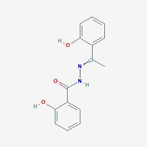 2-Hydroxy-N'-(1-(2-hydroxyphenyl)ethylidene)benzohydrazide chemical structure (CAS 15533-09-2)