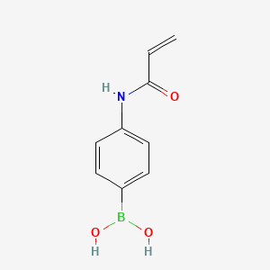 (4-Acrylamidophenyl)boronic acid chemical structure (CAS 155352-23-1)