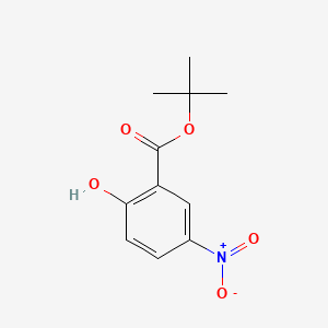 tert-Butyl 2-hydroxy-5-nitrobenzoate chemical structure (CAS 155388-63-9)