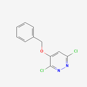 4-(Benzyloxy)-3,6-dichloropyridazine chemical structure (CAS 1553904-41-8)