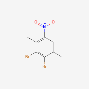 2,3-Dibromo-1,4-dimethyl-5-nitrobenzene chemical structure (CAS 15540-82-6)