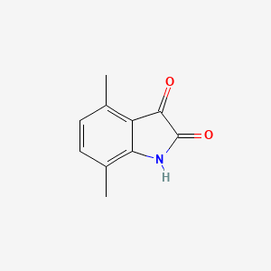 4,7-Dimethylindoline-2,3-dione chemical structure (CAS 15540-90-6)