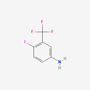 4-Iodo-3-(trifluoromethyl)aniline chemical structure (CAS 155403-06-8)
