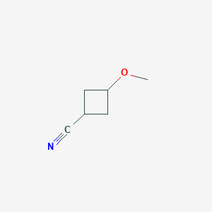 3-Methoxycyclobutane-1-carbonitrile chemical structure (CAS 1554045-00-9)