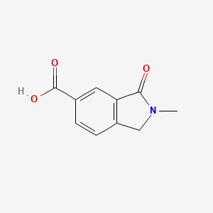 2-Methyl-3-oxoisoindoline-5-carboxylic acid chemical structure (CAS 1554206-04-0)