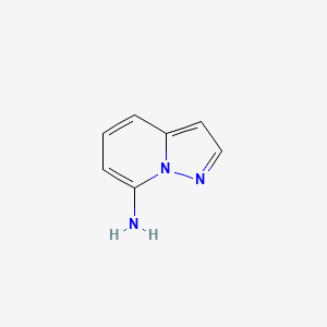 Pyrazolo[1,5-a]pyridin-7-amine chemical structure (CAS 1554453-28-9)
