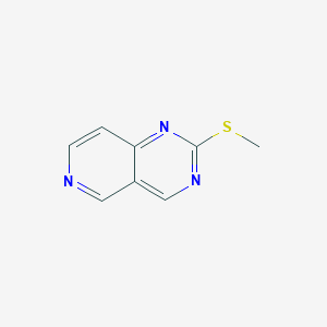 2-Methylsulfanylpyrido[4,3-d]pyrimidine chemical structure (CAS 1554485-62-9)