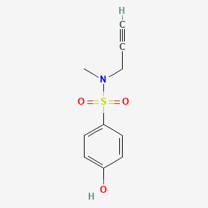 4-Hydroxy-N-methyl-N-(prop-2-yn-1-yl)benzenesulfonamide chemical structure (CAS 1554552-66-7)