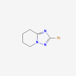 2-Bromo-5,6,7,8-tetrahydro-[1,2,4]triazolo[1,5-a]pyridine chemical structure (CAS 1554586-26-3)